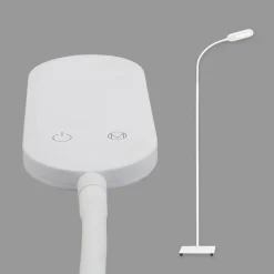 Office Step LED-gulvlampe, hvid, kan dæmpes, CCT