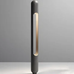 OLEV Grounding LED-gadelampe, stål, sort