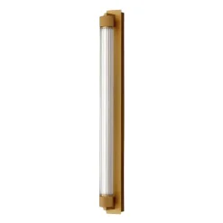 OLEV LED-væglampe CHARMER, brun, metal/glas, 2.700 K IP44