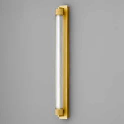 OLEV LED-væglampe CHARMER, guld, metal/glas, 2.700 K, IP44