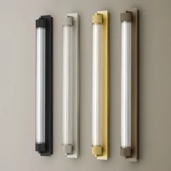 OLEV LED-væglampe CHARMER, guld, metal/glas, 2.700 K, IP44