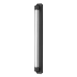 OLEV LED-væglampe CHARMER, sort metal/glas 2.700 K IP44