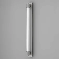 OLEV LED-væglampe CHARMER, titan, metal/glas, 2.700 K IP44