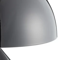 Oluce Atollo bordlampe, aluminium, Ø 25 cm, sort