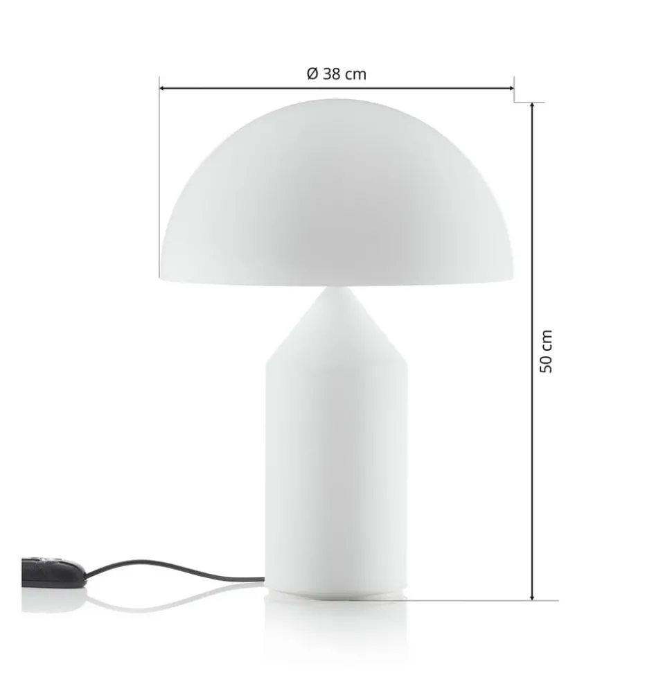 Oluce Atollo - bordlampe i Murano-glas, 50 cm