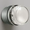 Oluce Fresnel - Væglampe med glaslinse IP44 krom