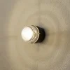 Oluce Fresnel væglampe m. glaslinse IP44 sort
