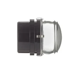 Oluce Fresnel væglampe m. glaslinse IP44 sort