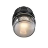 Oluce LED-væglampe Fresnel, kromfarvet, aluminium, glas, 2.700 K