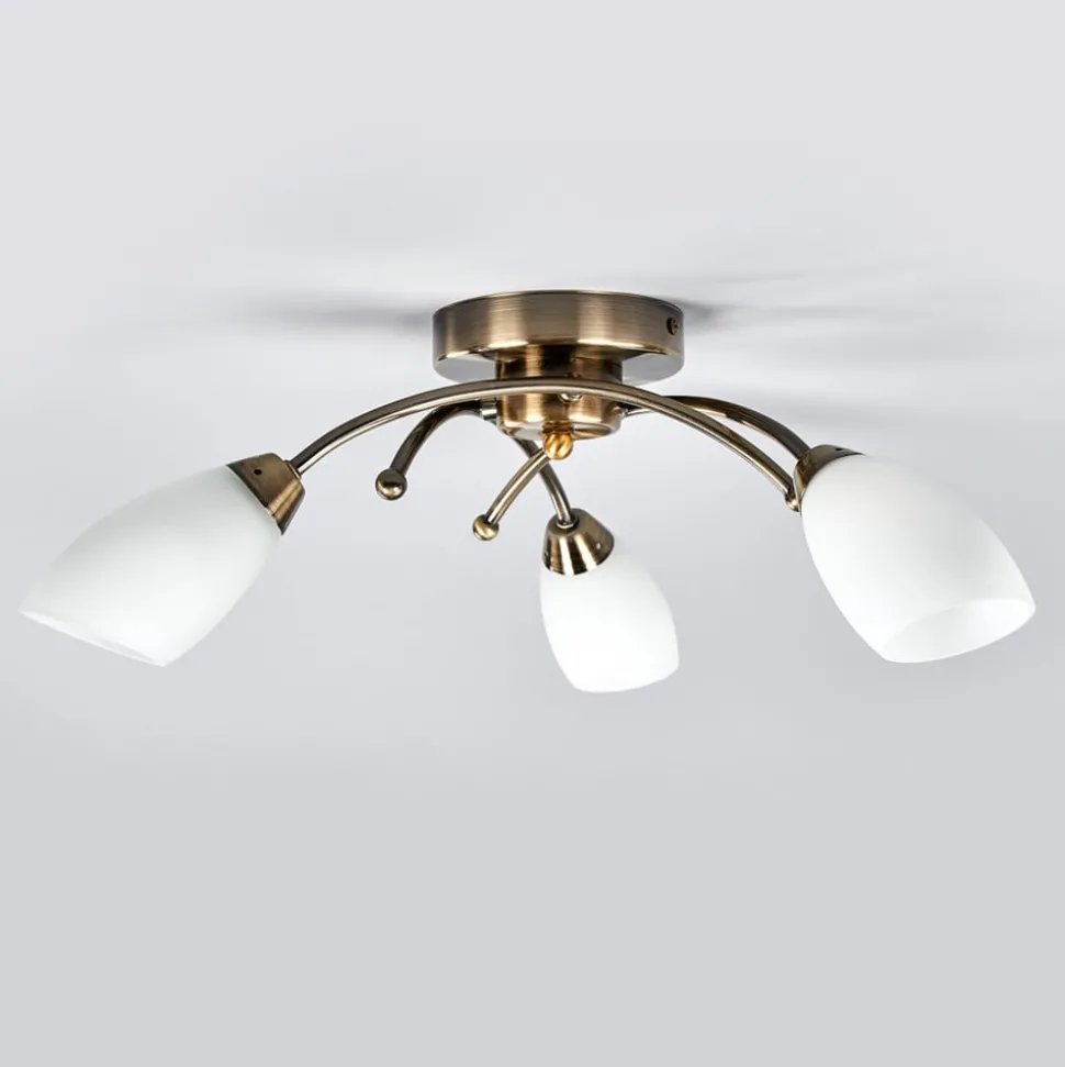 OPERA pragtfuld loftlampe, patineret messing
