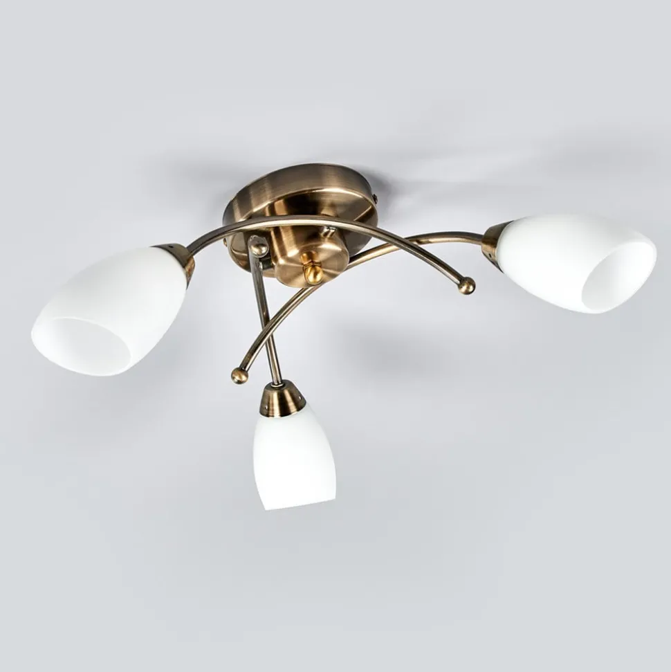 OPERA pragtfuld loftlampe, patineret messing