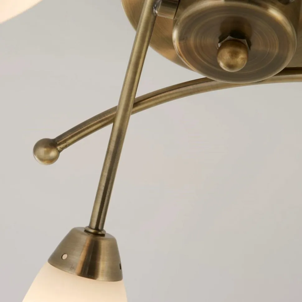 OPERA pragtfuld loftlampe, patineret messing