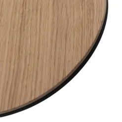 Orios LED-væglampe, træ, Ø 20 cm, indirekte spotlight