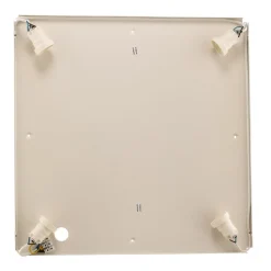 Oro loftslampe af stål og glas, grå, 45 cm