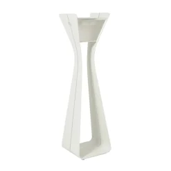Osmoz LED-solcellelampe af aluminium, 175 cm, hvid