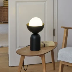 OSRAM bordlampe Decor Bowl, sort, stål, E14