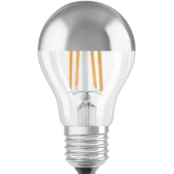 OSRAM E27 Mirror LED-pære sølv 4 W 2.700K