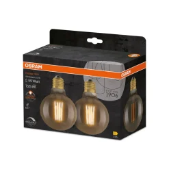 OSRAM 1906 E27 6,5W LED G95 824 guld dæmpbar 2 stk