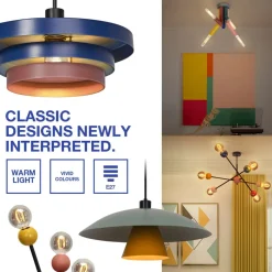 OSRAM gulvlampe Decor Bubble, farverig, 3 lyskilder, stål, E27
