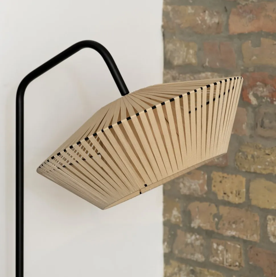 OSRAM gulvlampe Decor Stripes, beige, tekstil, E14