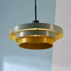 OSRAM hængelampe Decor Layers, grøn/gul, stål, E27