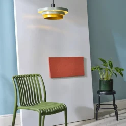 OSRAM hængelampe Decor Layers, grøn/gul, stål, E27