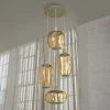 OSRAM hængelampe Decor Needle Plate beige, stål, 4 lyskilder, E27
