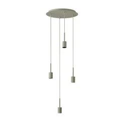 OSRAM hængelampe Decor Needle Plate beige, stål, 4 lyskilder, E27