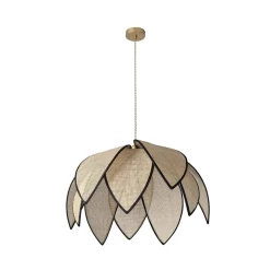 OSRAM hængelampe Decor Rattan Lotus, Ø 67 cm, beige, E27