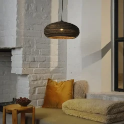 OSRAM hængelampe DROP, brun, Ø 40 cm, bølgepap, E27