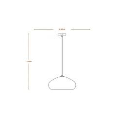 OSRAM hængelampe DROP, brun, Ø 40 cm, bølgepap, E27