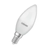 OSRAM LED Classic Star, stearinlys, mat, E14, 7,5 W, 2.700 K