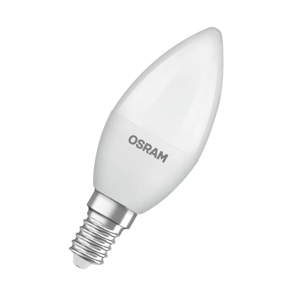 OSRAM LED Classic Star, stearinlys, mat, E14, 7,5 W, 2.700 K