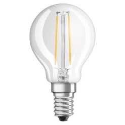 OSRAM LED-dråbepære E14 2,8W varmhvid klar dæmpbar