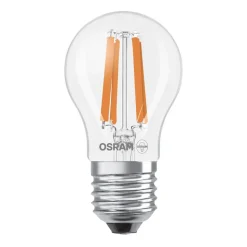 OSRAM LED-filamentpære drop E27 1,2W filament 2700K 255lm