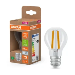 OSRAM LED-filamentpære E27 3,8W 4000K dæmpbar