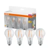 OSRAM LED-filamentpære E27 6,5W 827 4-pak