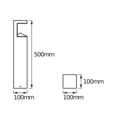 OSRAM LED-gadelampe ENDURA STYLE PYRAMID, stål, IP44