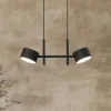 OSRAM LED-hængelampe Decor Kyoto, 2 lyskilder, sort, dæmpbar