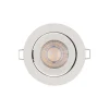 OSRAM LED-indbygningsspot, 3-pak, hvid, Ø 9 cm, metal, 827, dæmpbar