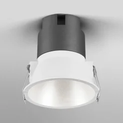 OSRAM LED-indbygningsspot TWIST, hvid/sølv, 830 Ø 9,3 cm metal