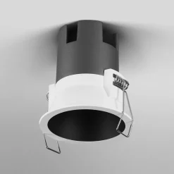 OSRAM LED-indbygningsspot TWIST, hvid/sort, 840, Ø 7 cm metal