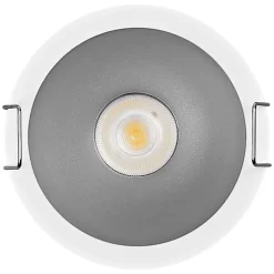 OSRAM LED-indbygningsspot TWIST, hvid/sølv, 840, Ø 7 cm, metal