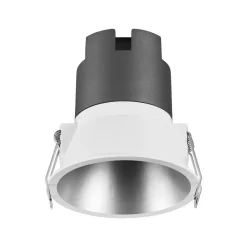OSRAM LED-indbygningsspot TWIST, hvid/sølv, 840 Ø 9,3 cm metal
