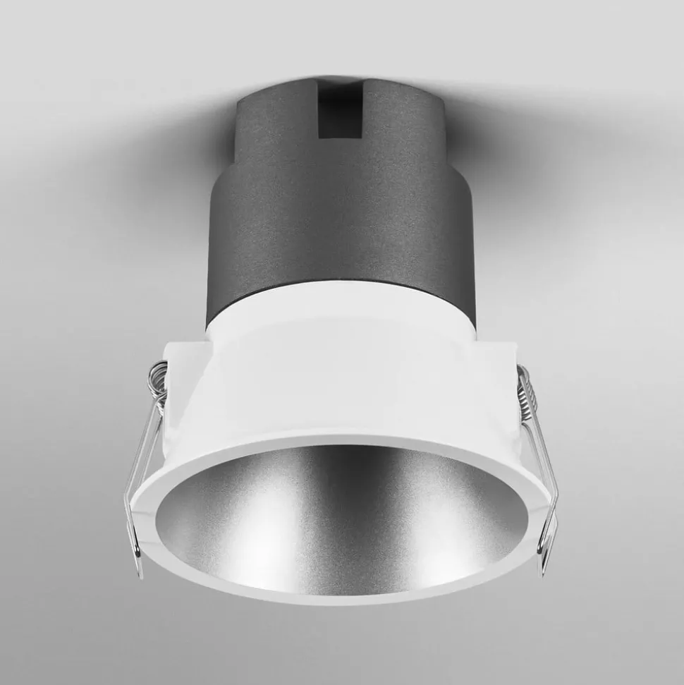 OSRAM LED-indbygningsspot TWIST, hvid/sølv, 840 Ø 9,3 cm metal