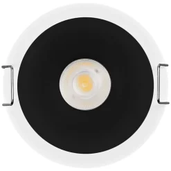 OSRAM LED-indbygningsspot TWIST, hvid/sort, 830, Ø 7 cm metal