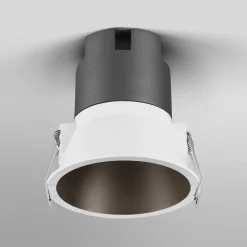 OSRAM LED-indbygningsspot TWIST, hvid/sort 830 Ø 9,3 cm metal