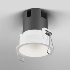 OSRAM LED-indbygningsspot TWIST, hvid/hvid, 840, Ø 7 cm, metal