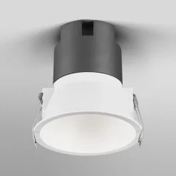 OSRAM LED-indbygningsspot TWIST, hvid/hvid, 830, Ø 9,3 cm, metal