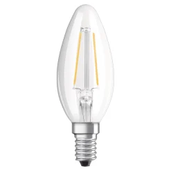 OSRAM LED-kerte E14 Classic B 2,5W 4.000K klar